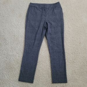 Joie Plaid Straight Leg Trousers Gray Size 8 Dark Academia Office Workwear